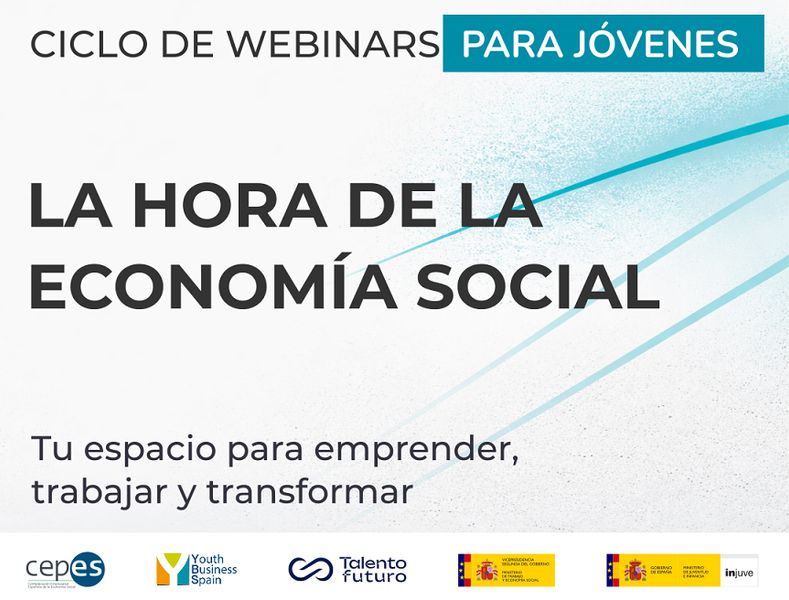 Cicle de seminaris web per a jóvens ‘L'hora de l'Economia Social’, un espai d'aprenentatge, treball i emprenedoria